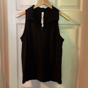 Lululemon swiftly tech sleeveless half zip polo